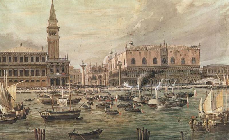 The Arrival in Venice of Napoleon-s Troops, Luigi Querena